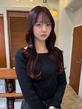 コレット 大宮(collet) 韓国風レイヤー　レッドブラウン