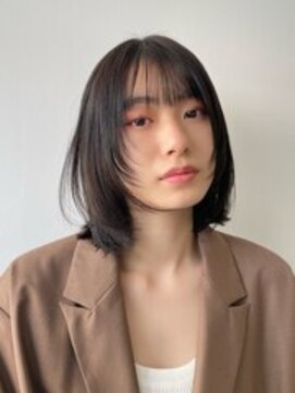 ワン 川崎(ONE) オリーブベージュ/ウェットヘア /レイヤーカット /川崎