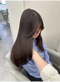 14109黒髪オリーブグレージュ髪質改善ストレート暗髪レイヤー