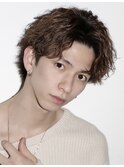 メンズ波巻きツイスパニュアンススパイラルスパイキーショート