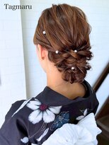 タグマル&nbsp;浴衣着付けヘアセット☆人気のシニヨン