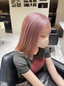 髪屋 紬 しピンクベージュ/ラベンダーピンク/ピンクラベンダー/韓国