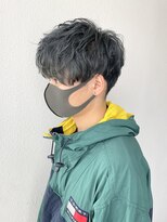 モナン(monan)&nbsp;チャコールグレーシルバーベージュツイストパーマッシュパーマ