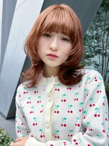 フリティ 大阪西梅田店(friity)&nbsp;オリーブミルクティーカラーベージュボブブリーチレイヤー心斎橋