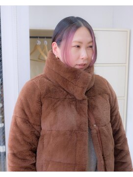 ソレイユ(Soleil) インナーカラー/顔まわりカラー/ピンク/ブリーチ/表参道【松本】