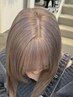 《ブリーチ履歴のある方》カット+リタッチブリーチ+艶カラー