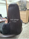 アッシュグレージュ/グレージュ/ブリーチなしカラー