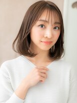 カバーヘア ブリス 北浦和(COVER HAIR bliss)&nbsp;ミルクブラウンブリーチなし美髪ワンカールボブY北浦和30代40代