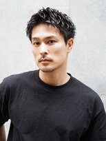 モロコ 神保町 九段下店(moloco)&nbsp;センターパートウルフカットツイストスパイラルパーマゆるめ黒髪