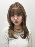ブリーチ無しグレージュ/ハイトーン/ブリーチ/ダブルカラー