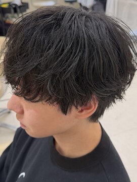 ニコ トウキョウ ヨコハマ(nico) シャドウパーマメンズメッシュメンズパーマ波巻きパーマ韓国ヘア