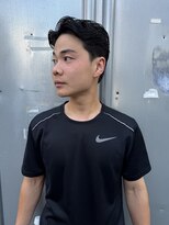 パーク(PARK)&nbsp;メンズセンターパートショート刈り上げなしショート