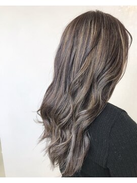 ヘアーアンドメイク ドレス(DRESS) オレンジ消しハイライトアッシュカラー