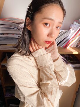 テトヘアー(teto hair) イルミナカラーツヤ感束感濡れ感ウェット感シンプルボブ