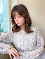 みきな韓国ヘア顔まわりカット人気スタイル髪型シースルー小顔