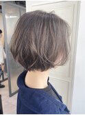 《Blue♪》#ひし形小顔ショート#透明感アッシュブラウン