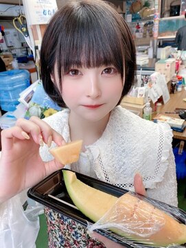 リアイス(Re:ICE) ミニウルフ/くすみブルー/流れるレイヤー/インナーハイライト