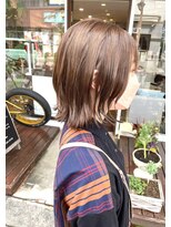 ディアバースデー(Dear Birthday)&nbsp;外ハネボブ/カーキグレージュ/大人かわいい/ロブヘア