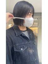 インビテーション(invitation) 暗髪×パツっとボブ