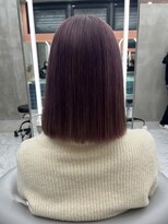 ロンドルーチェ 心斎橋(Lond luce)&nbsp;ダークアッシュ/ミディアムレイヤーカット［髪質改善/縮毛矯正］