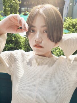 ビュートリアム265(BEAUTRIUM 265) ハンサムショート/小顔ショート/前髪なし/アッシュベージュ