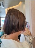 ぱっつんショートボブヘア/ボブカット