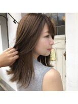 ハク(haku) ブリーチなし 透け感ベージュカラー