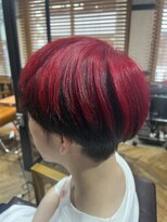 オーブ ヘアー リリー 博多2号店(AUBE HAIR lily)&nbsp;アンブレラカラー！レッド！