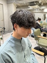 ゼスト リル 新宿(ZEST lill)&nbsp;シャドウパーマ 無造作パーマ くせ毛風 新宿 塩澤太一