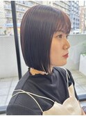 大人可愛いタッセルボブ