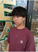 MEN'SHAIRウルフカルマパーマメンズショートイージーパーマ