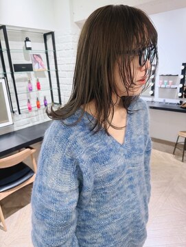 ローレン(LOREN) 透明感髪質改善ベージュダブルカラーミルクティーグレージュ