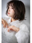 □オリーブブラウン乾かすだけ小顔ボブパーマ415北浦和30代40代