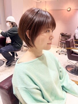 ラミエ バイ メルト 吉祥寺(lamie by melt) *滝田*マロンベージュフェザーショートカット小顔似合わせ吉祥寺