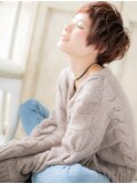 mod's姪浜/小顔似合わせカットイメチェンオン眉くせ毛ショートi