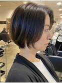 天神大名今泉ショートヘア顔周りレイヤーボブくびれショートボブ