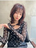 Aimee おすすめ カシスピンク×ワンカールパーマ
