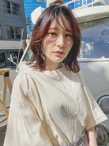 バイエイト(X８) 透明感ラベンダーグレージュ×韓国くびれボブヘア