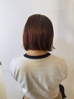 ローカル 半蔵門(Local)&nbsp;ボブ×くすみオレンジ