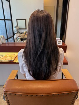 マーリャヘアー(mallia hair) ナチュラル艶ロング×シアーバング