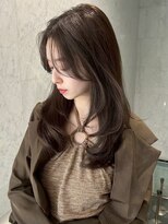 ユーフォリア 青山(Euphoria)&nbsp;☆デザインカラーベージュミディアムレイヤーカット前髪