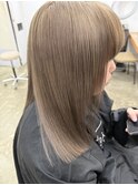 ミルクティーベージュ/髪質改善ストレート/中目黒kisai BUZZ西川