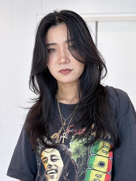 アルバム 銀座(ALBUM GINZA) 顔周りレイヤーロングフェイスフレーミング_F31047