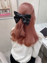 ロンド レア 天神大名店(Lond Le’a)&nbsp;ホワイトブロンド/外ハネボブ/美髪/ワイドバング/ブルーブラック