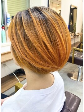 ランプ(Lamp) くびレイヤー グレーベージュ 白髪染め 白髪ぼかし 髪質改善