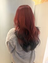 ロット(lot)&nbsp;【kanau】レッド×ブラックエンドカラー★