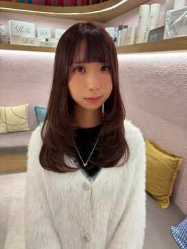 12.22大人かわいいピンクブラウンココアベージュ