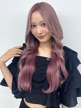 ラピステン 福岡天神 大名店(Lapis) ピンク/ブリーチカラー/エクステロング/シールエクステ/韓国ヘア