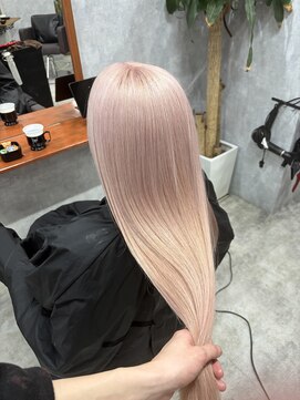 シールドヘアー 沖縄 新都心(C'LD Hair) ホワイトピンク/那覇美容室/新都心美容室