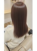 髪質改善ストレート×オイルカラーで叶える美髪ロング